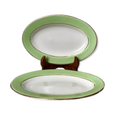 Duo of pastel green raviers honeycomb moulin des loups / l'amandinoise years 53