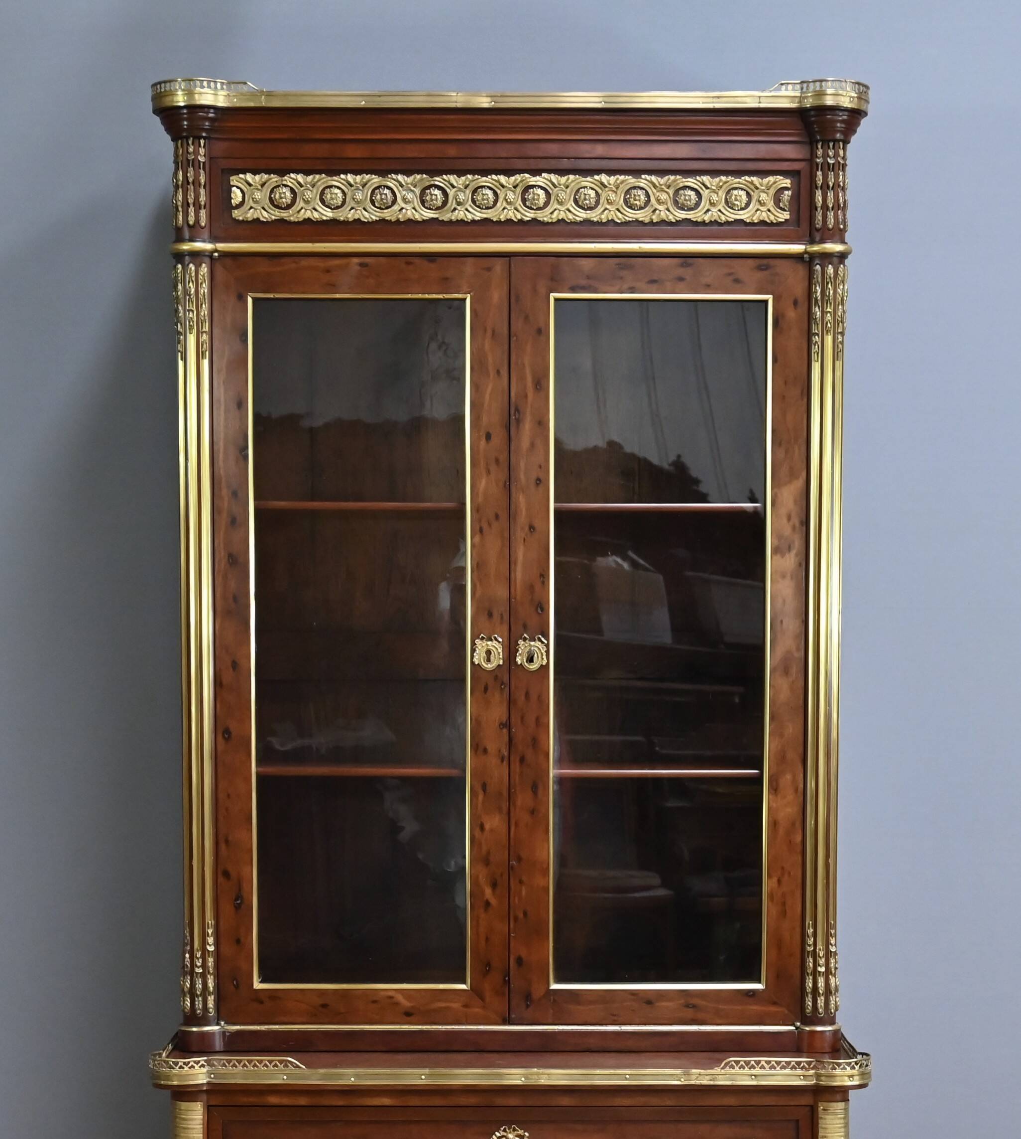 Mahogany Library Scriban, Louis XVI style – Mid-19th century