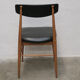 Série de 4 chaises scandinaves