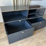 Commode USM Haller en Gris Anthracite