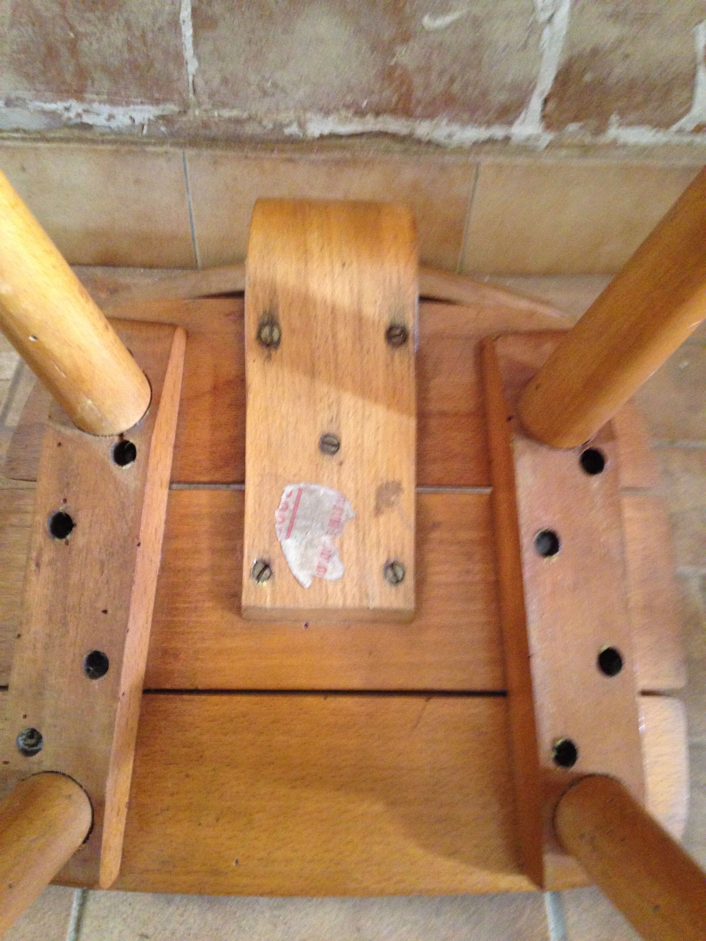 Children's chair Baumann a blades and curved wood Edition 1956