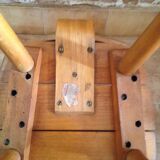 Children's chair Baumann a blades and curved wood Edition 1956