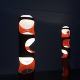 Mid-Century Swiss Space Age Floor Lamp Guggerli L3 by Rosemarie and Rico Baltensweiler for Baltensweiler, set of 2