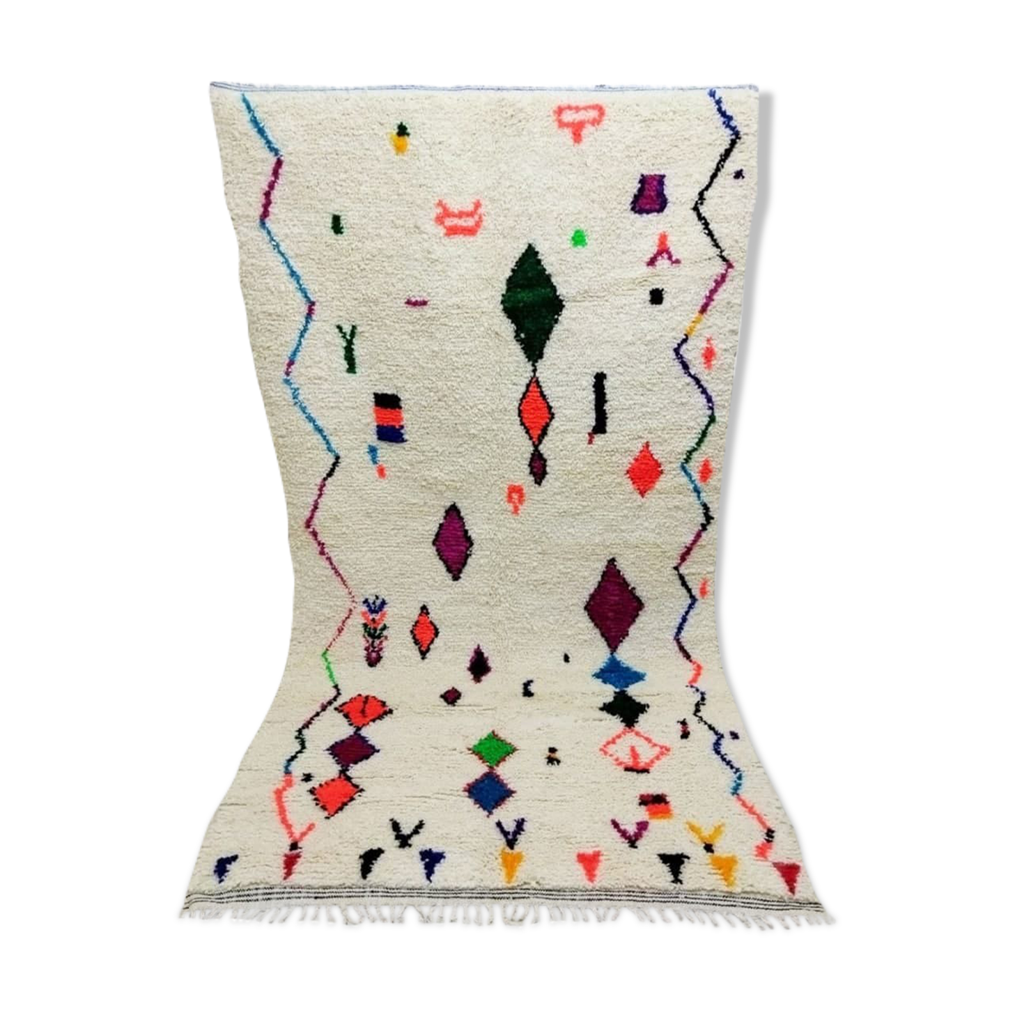 Tapis berbère marocain coloré 240 x 135cm