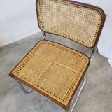 Vintage Cesca Cane Chair: 1970s Italian Mid-Century Modern Dining Office Ch