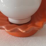 Vintage ceramic shell lamp