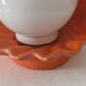 Vintage ceramic seashell lamp