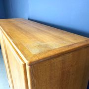 Vintage Belgian oak cabinet, 1970s