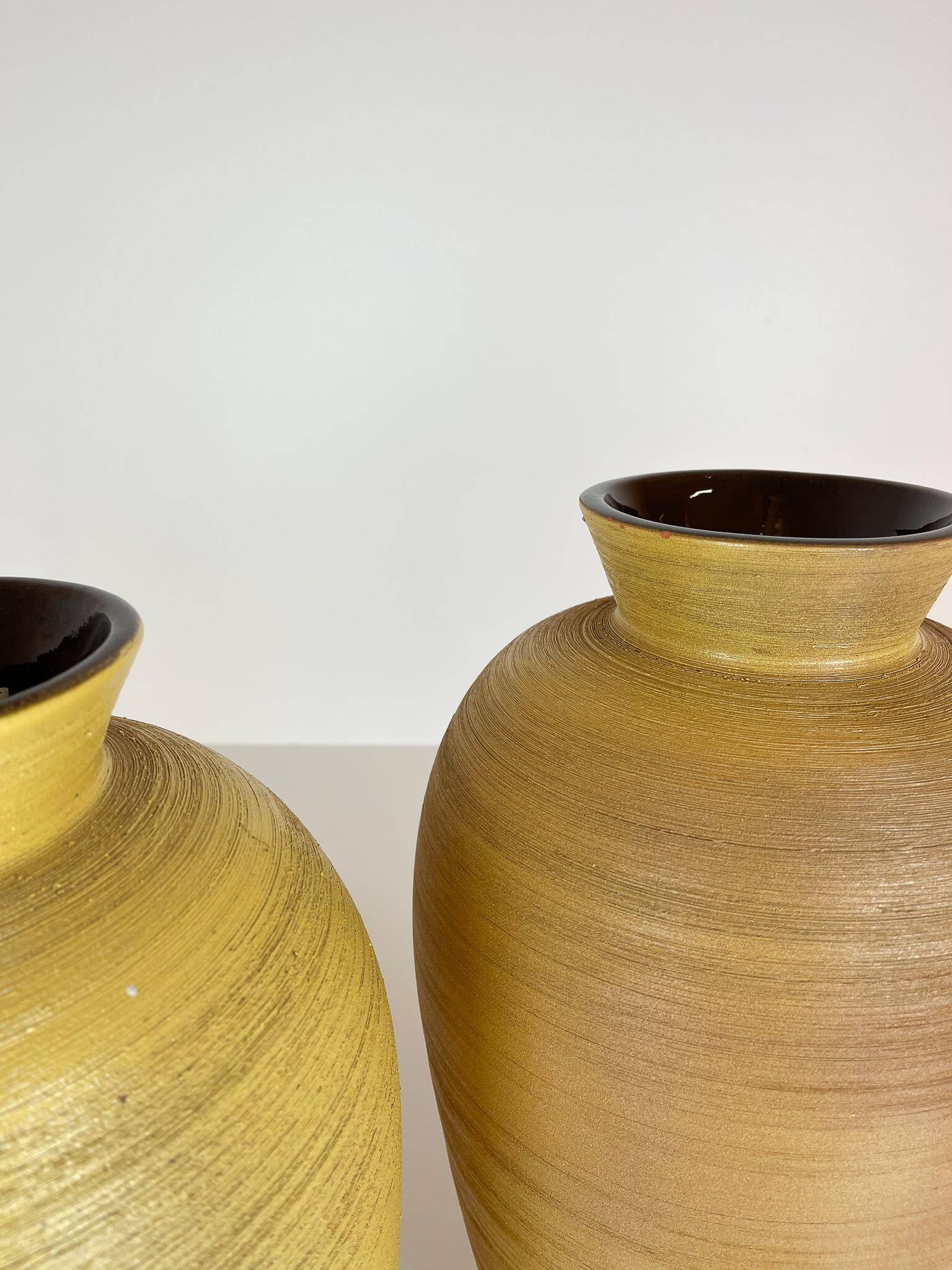 Pair of Art Deco floor vases by Upsala Ekeby, Sweden, 1940s