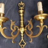 3 appliques en bronze dore louis xvi