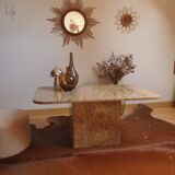 Vintage travertine coffee table