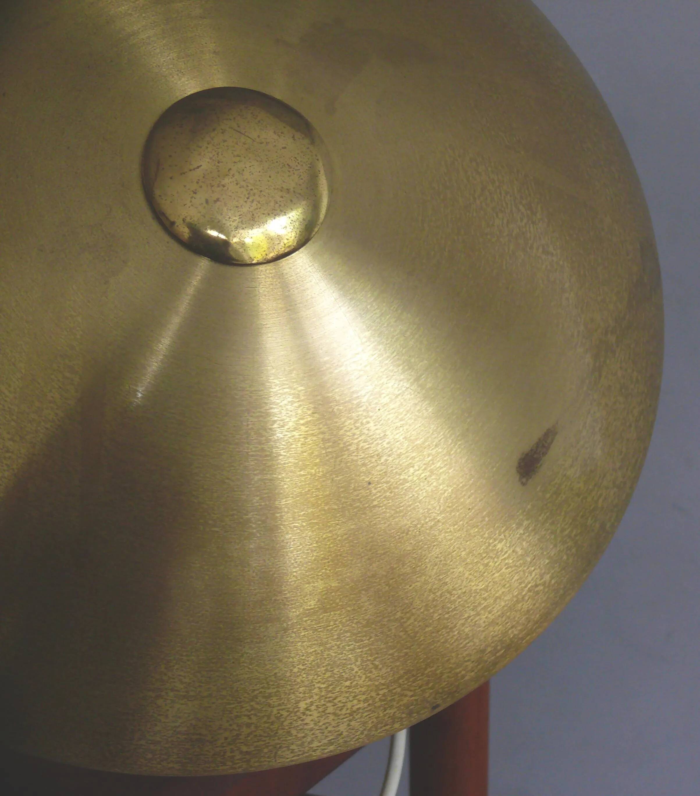 Large brass table lamp, Egon Hillebrand, 1930s