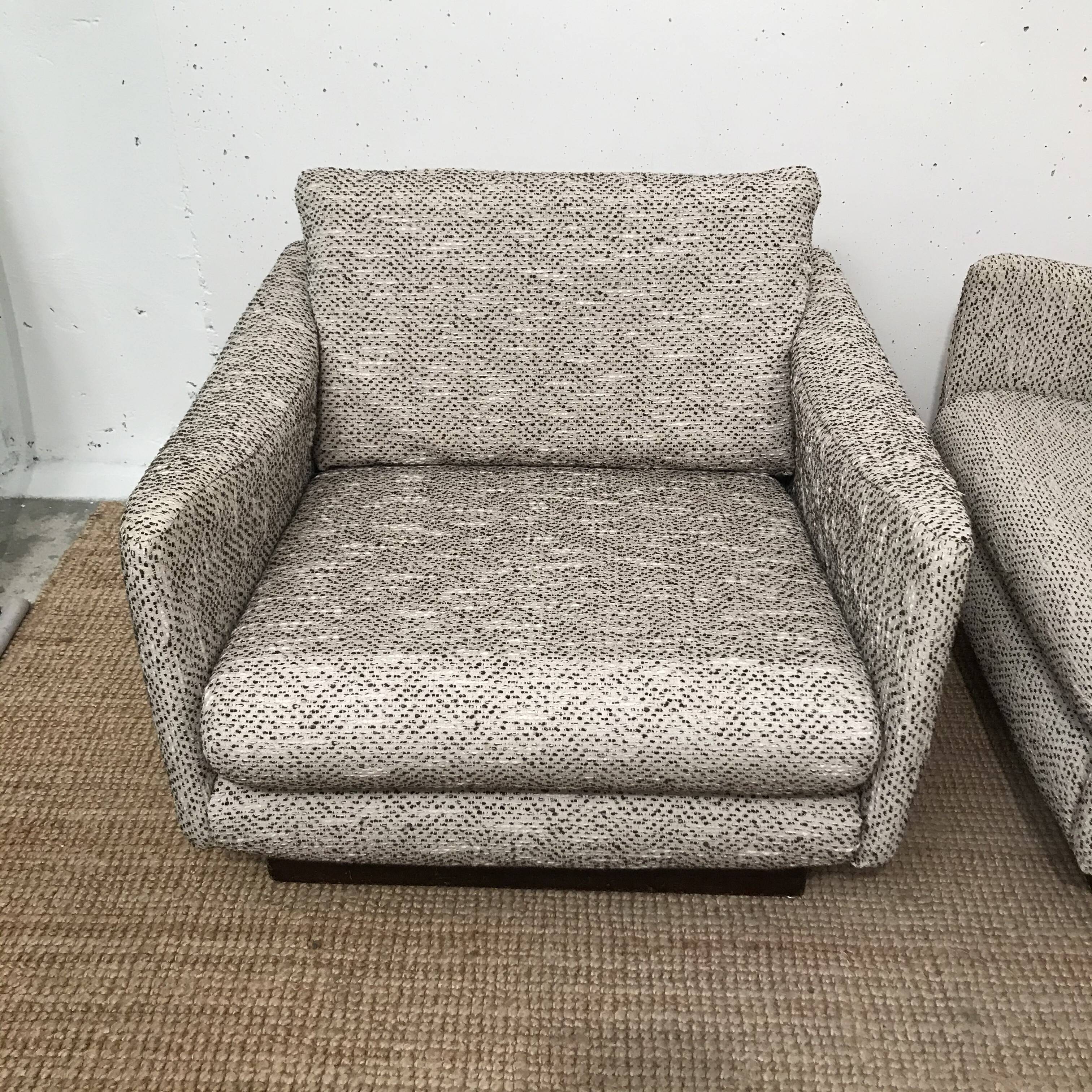 Pair of teckel armchairs by Michel Mortier, Steiner 1960