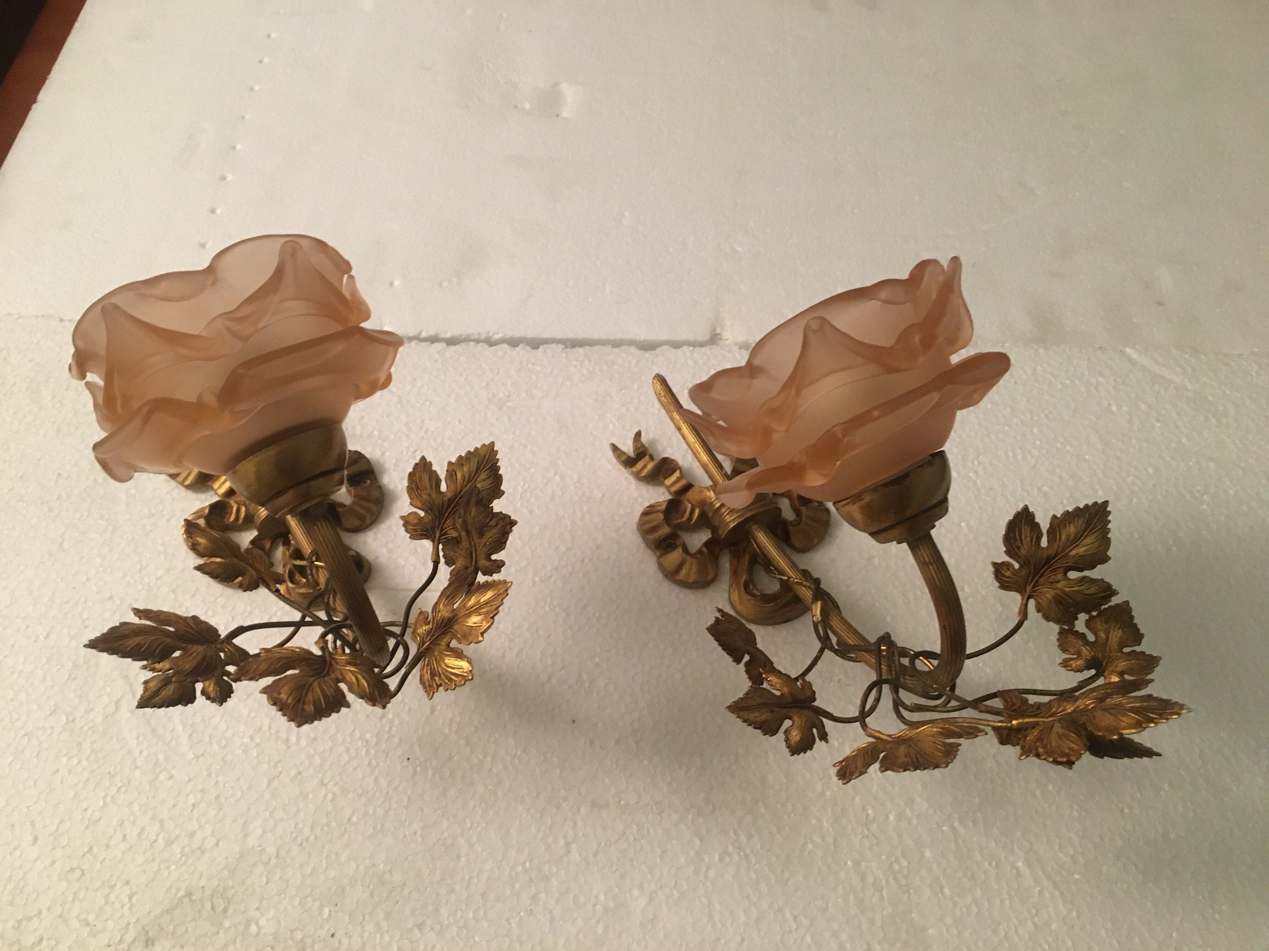 2 art deco wall wall light