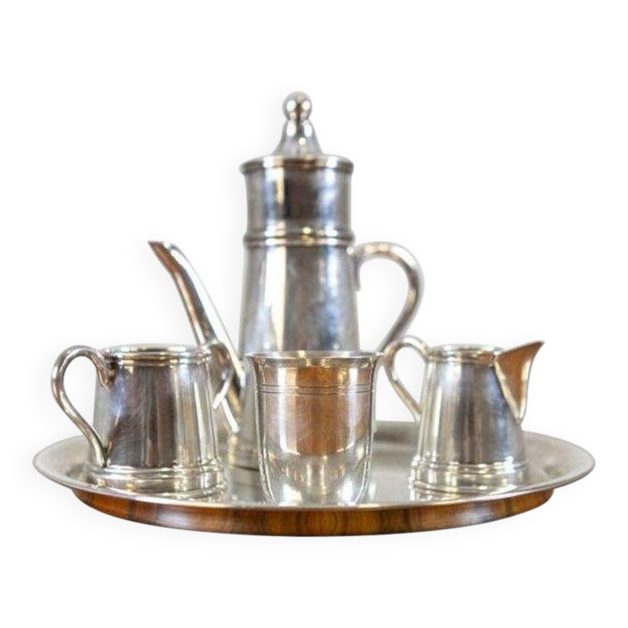 Silver Plated Sola Coffee Set, 1920s, Set of 5