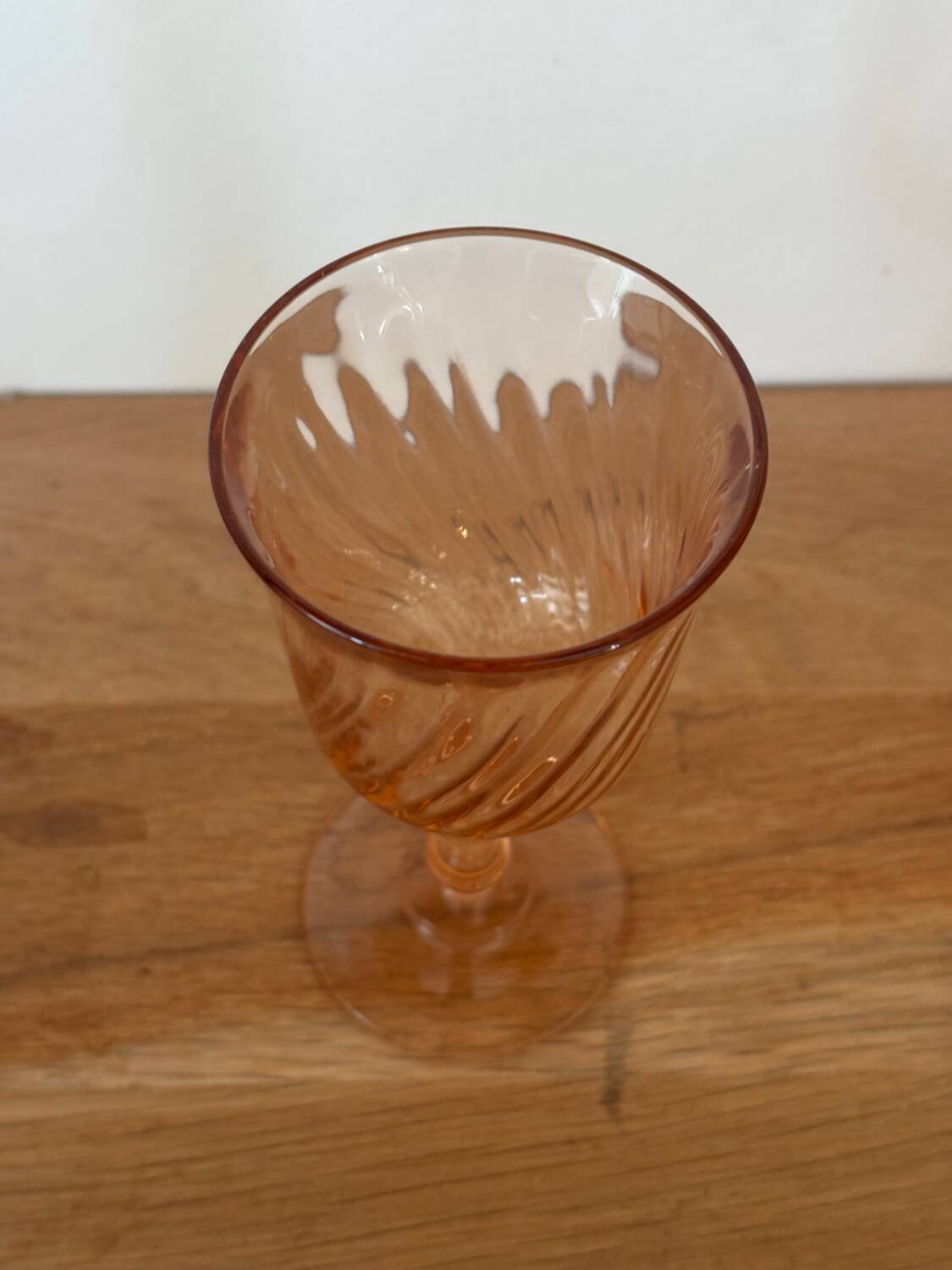 Vintage lot de 6 verres à vin Luminarc Rosaline