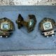 3 brass coat hooks in Rococo style, Louis XV, towel holder.