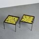 Pair of coffee tables by Mado Jolain & René Legrand, circa 1955