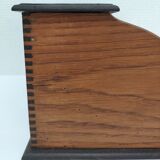 Solid wood writing with vintage curtain