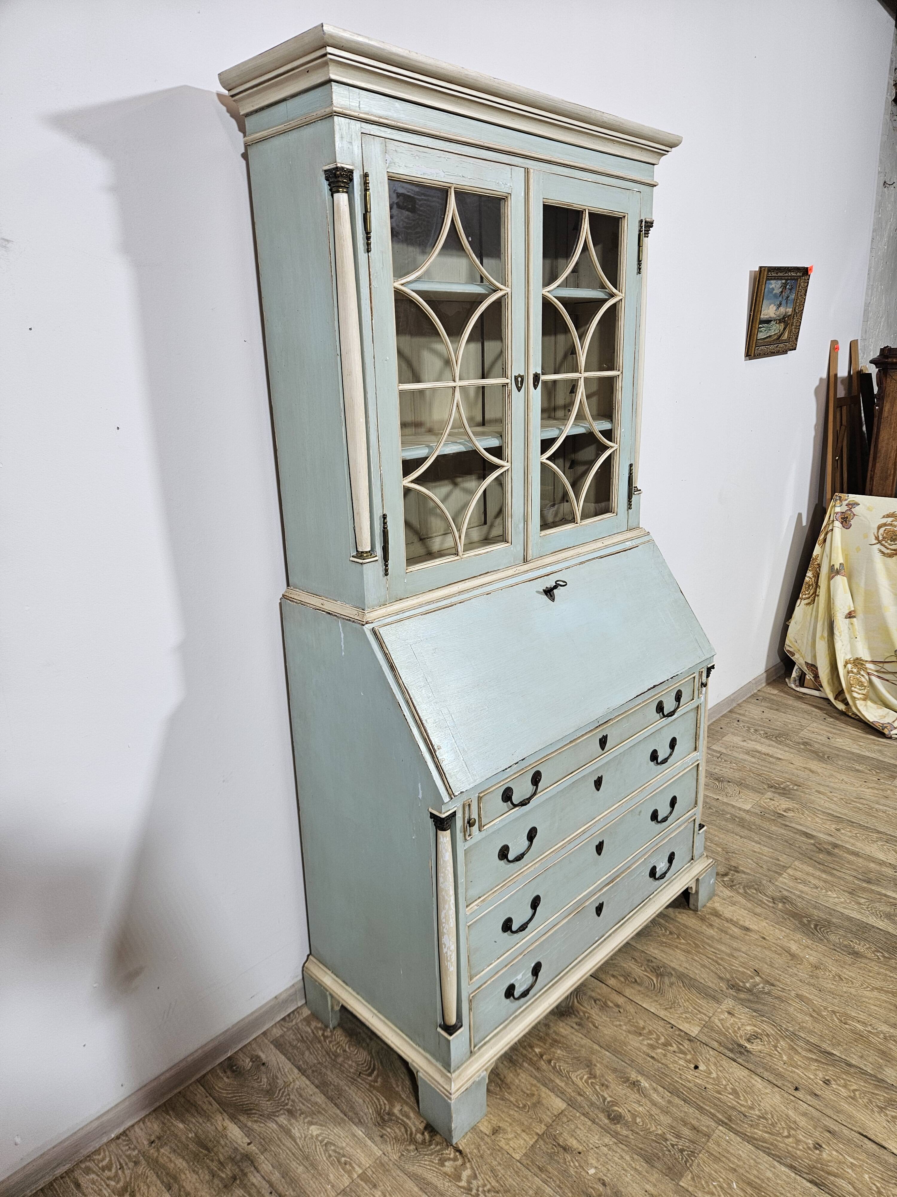 Secretary with a Biedermeier extension, Bookcase, first half of the 19th