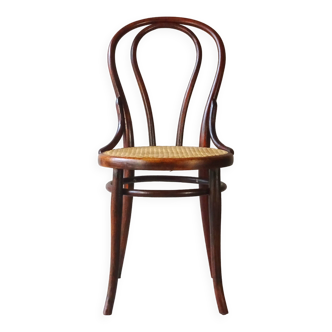 Thonet N°18 chair, new canework, 1890, mahogany stain