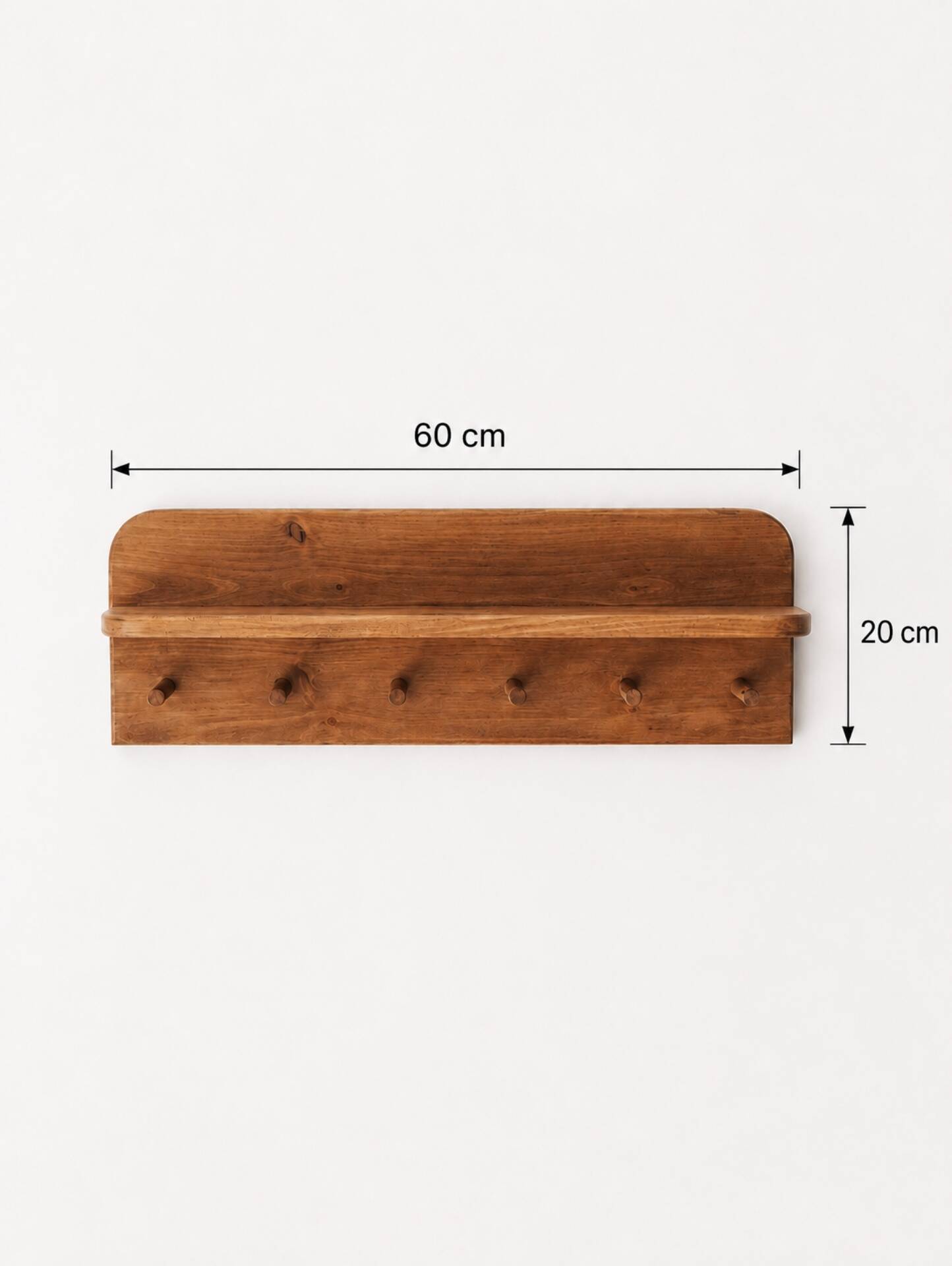 Handcrafted wall coat rack