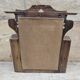 Antique mirror - Art Deco shelf in Burmese teak