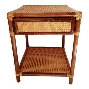Rattan bedside and canning