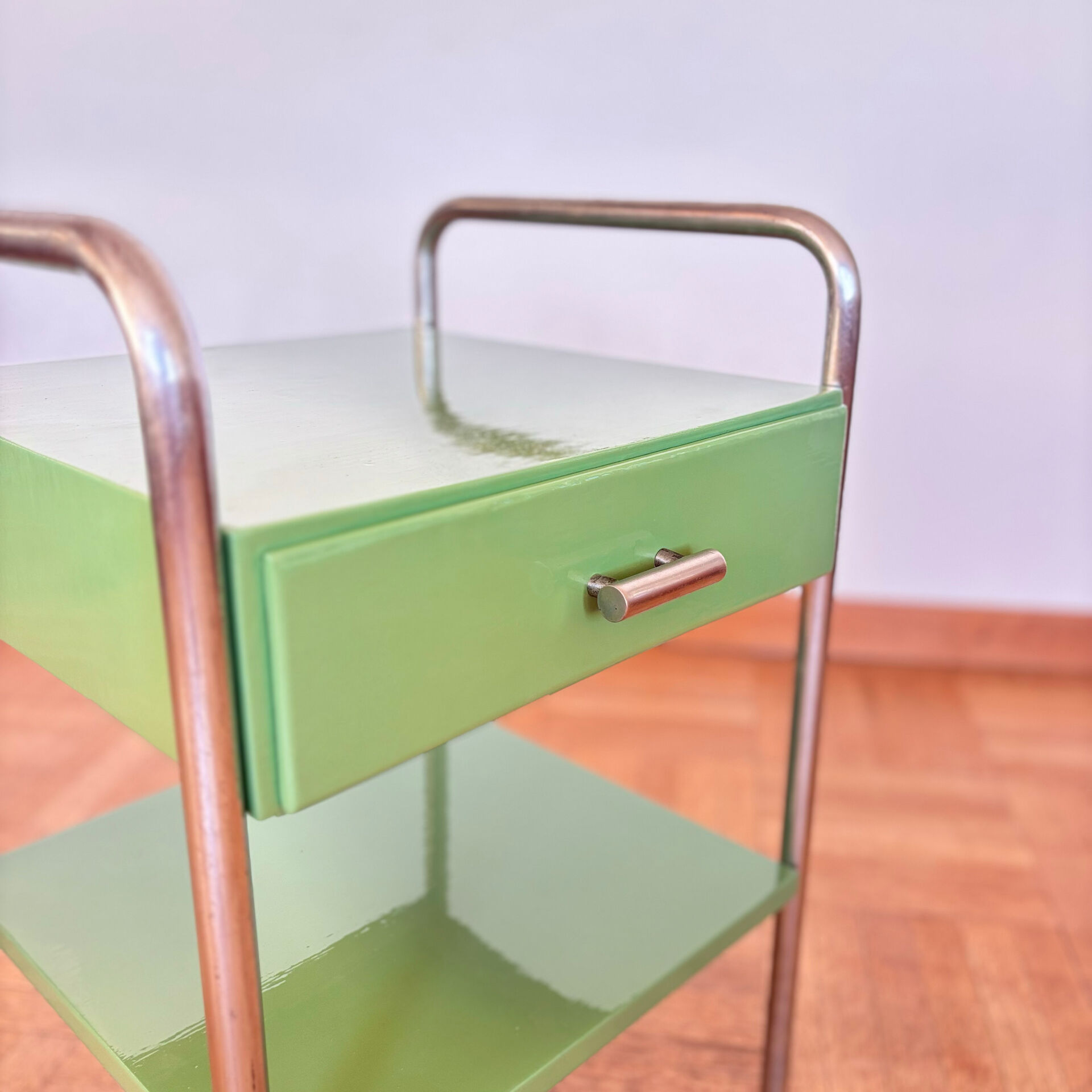 Functionalist bedside table