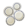 Set of 4 in porcelain plates