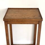 Vintage 50's side table or side table Solid wood Traces of use Accidents on the rear edge