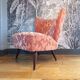 Pink cocktail armchair