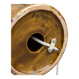 Paire de lampes en céramique Bitossi à glaçure dorée, Italie, 1970