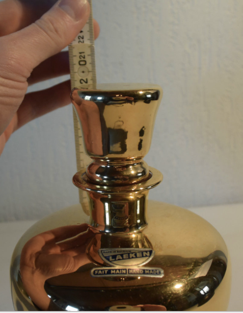 Old decanter liquor with 6 glasses of Laeken-Brussels