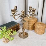 5-light brass candlestick
