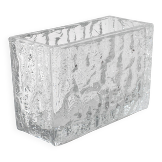 Vintage Sklo Union Glass Jardinière Vase Moravia / Vladislav Urban / 1968