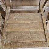 Set of 6 folding teak cinema chairs