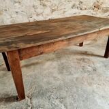 Antique French coffee table – chestnut wood – early 19th century – 82×168×60 cm
