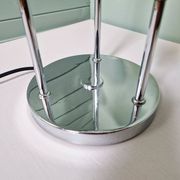 Lampe Space en métal chromé et globe en opaline, 1970