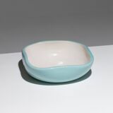 Coupe carré en faïence, keramos, 1950s