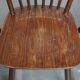 Ensemble de 8 chaises Windsor vintage en bois à dossier fuseau des années 1970