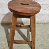 Burmese teak workshop stool
