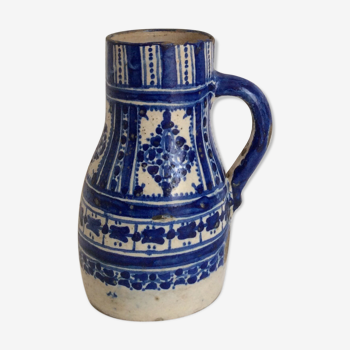 Pitcher "Ghorraf" in earthenware of Morocco, XlX century