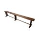 Banc de bistro en bois français ancien, datant d'environ 1850