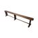 Banc de bistro en bois français ancien, datant d'environ 1850