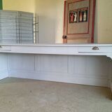 Comptoir d'épicerie 245 cm fin XIXème