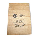 Backpack coffee in jute canvas 'Peru '.