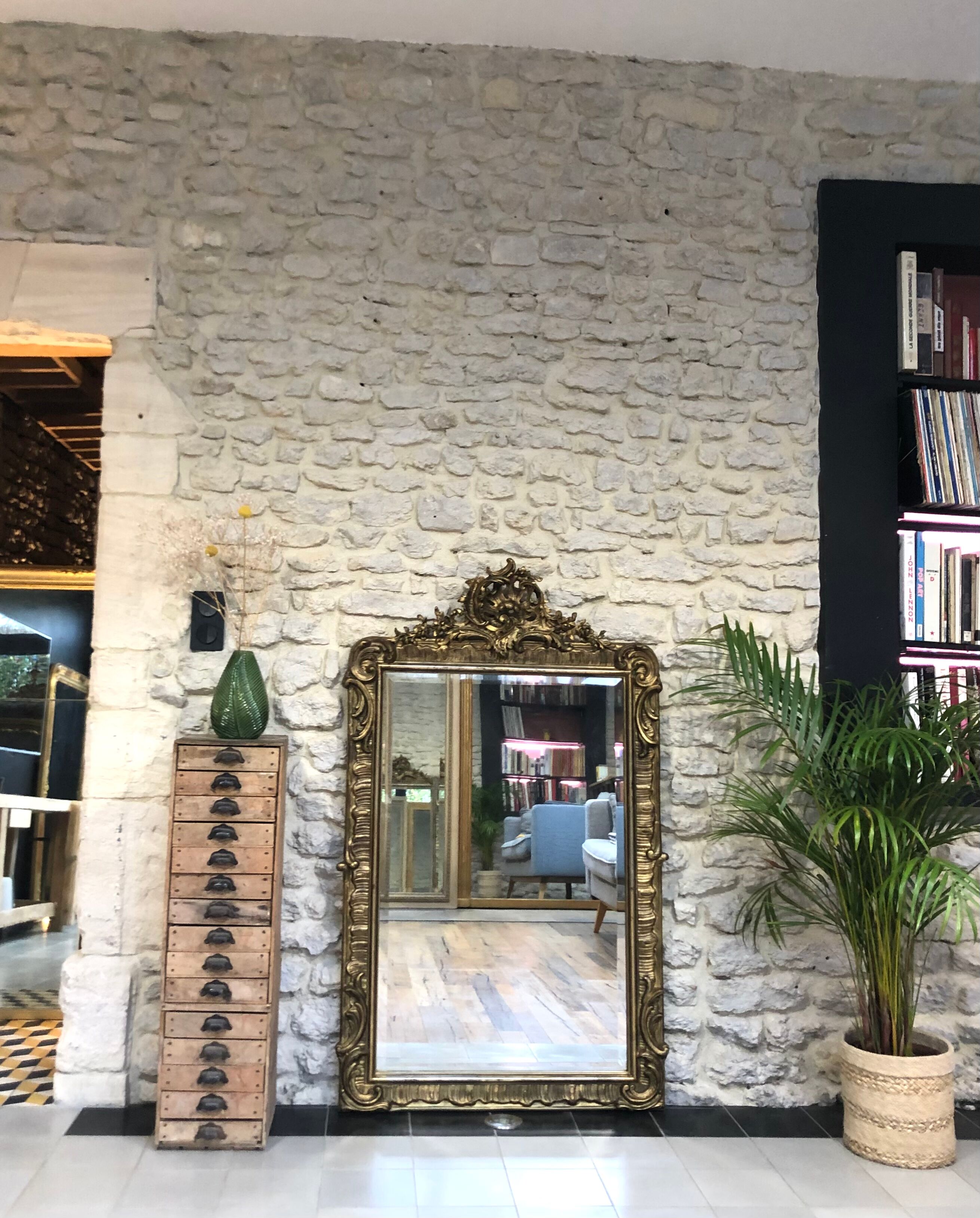 Pediment mirror 140cm/82,5cm Napoleon III