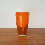 Vintage glass vase by Hysteria, 1980s.