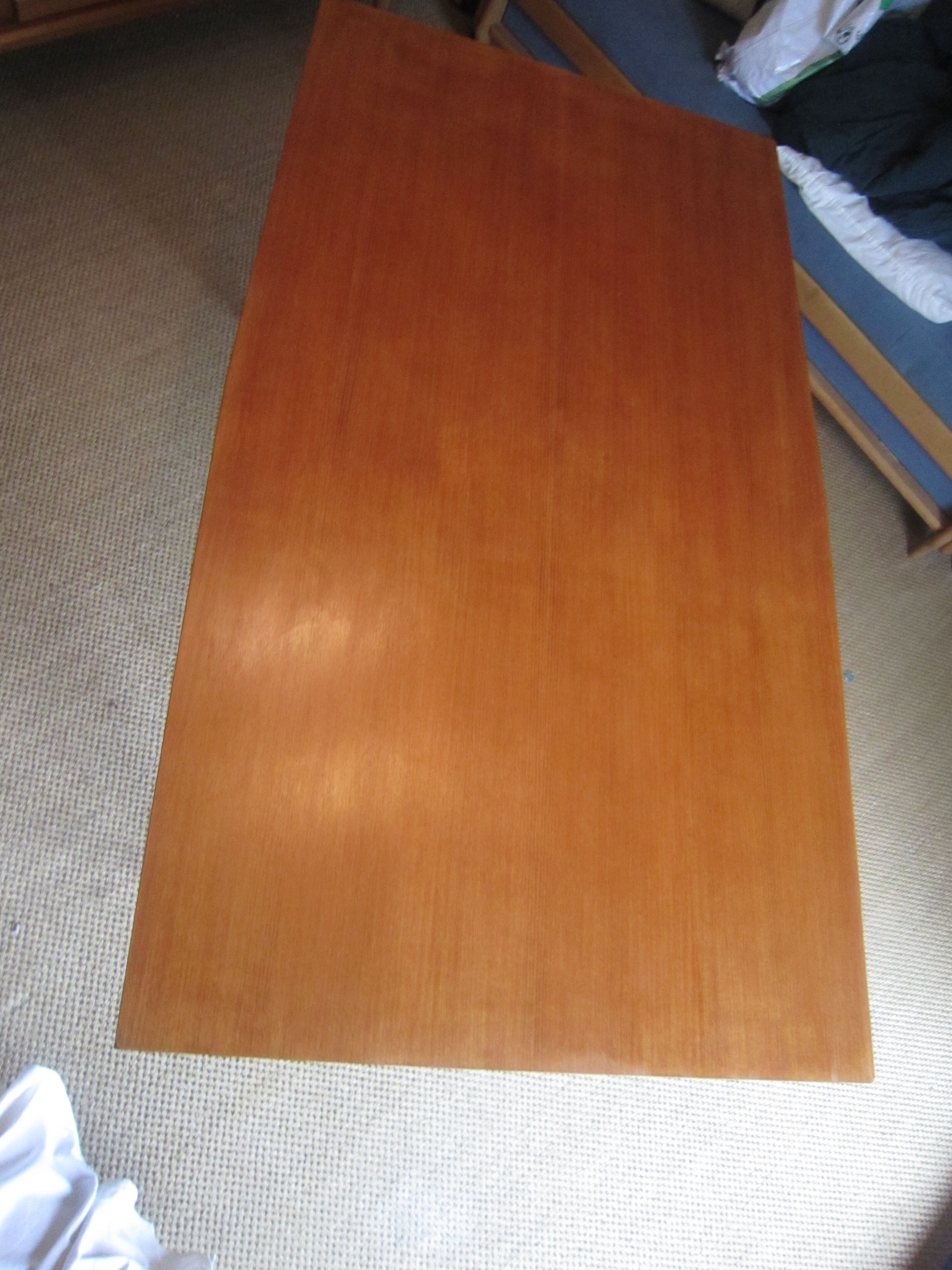 Table veneered teak 1965 with extensions